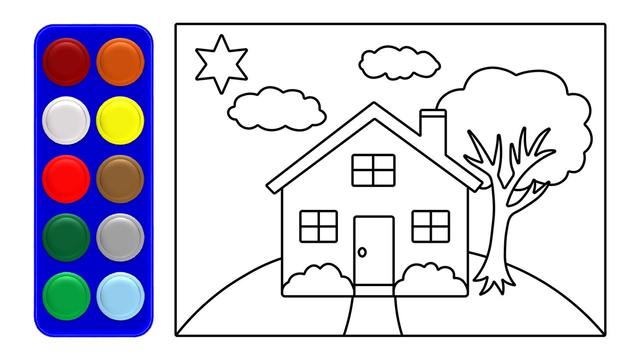 House coloring pages