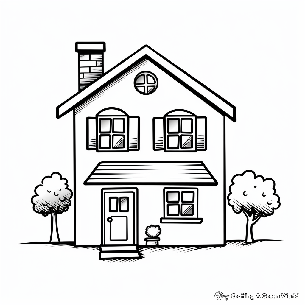 House coloring pages