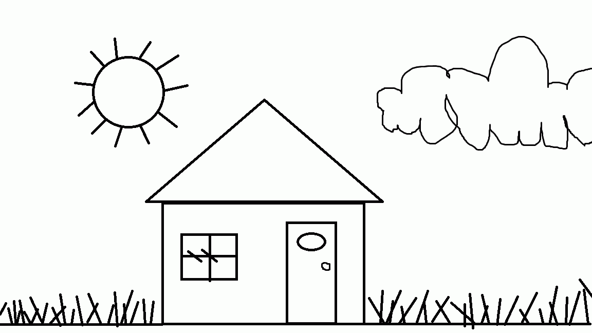 Free printable house coloring pages for kids