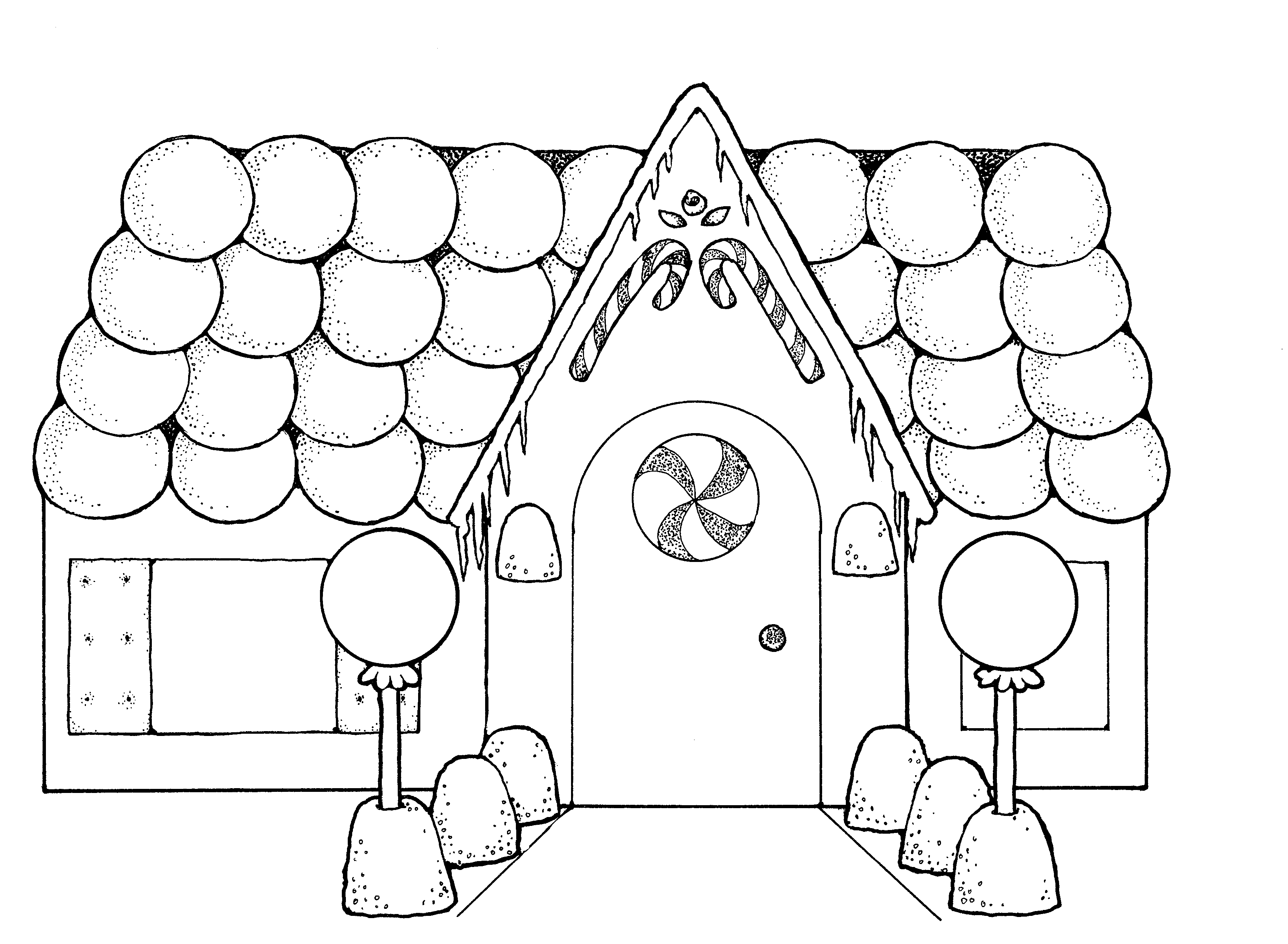 Free printable house coloring pages for kids