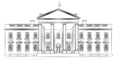 White house coloring page free printable coloring pages