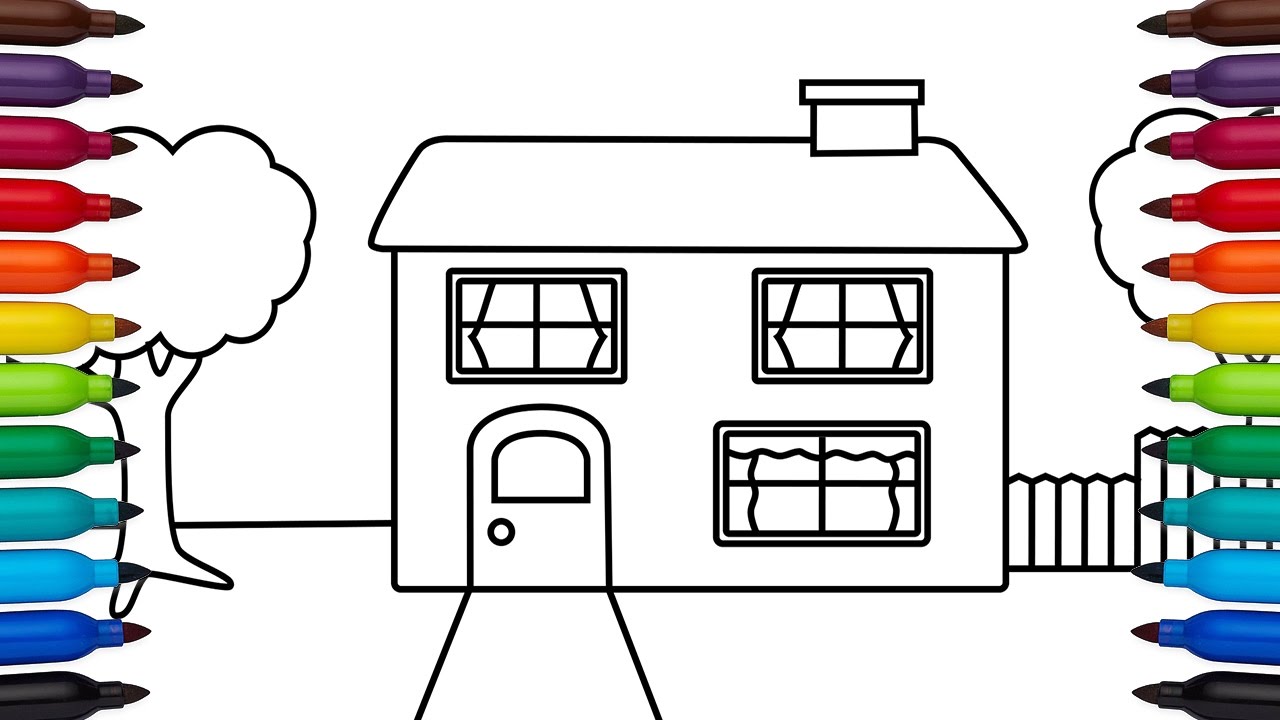 How to draw a simple house