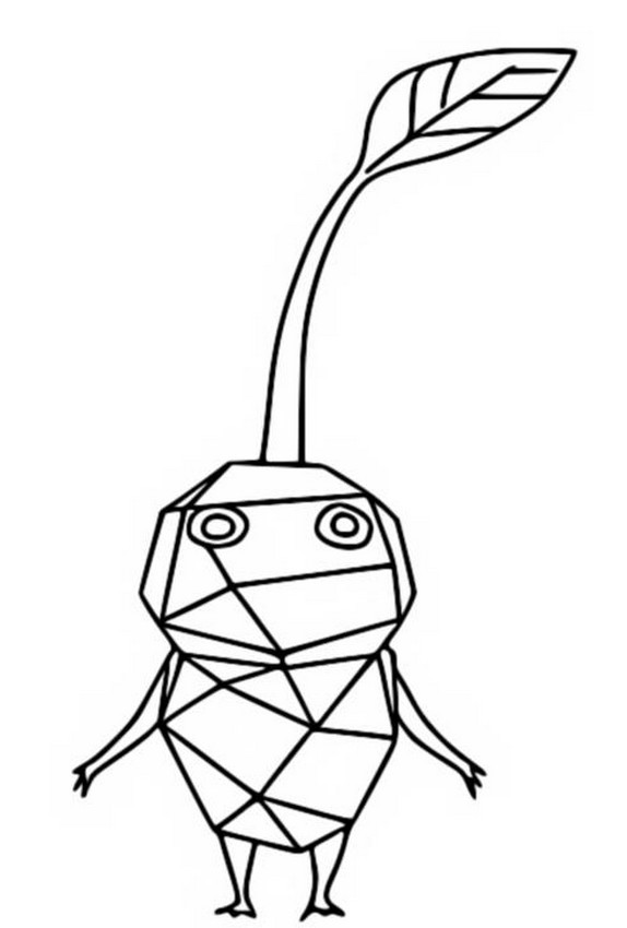 Coloring page pikmin ice