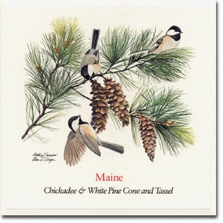 Maine state flower and state bird