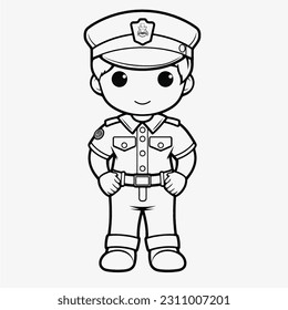 Policeman coloring page images stock photos d objects vectors