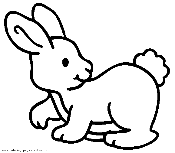 Simple bunny color page free printable coloring sheets for kids
