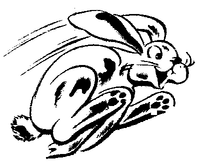 Free rabbit coloring page clipart