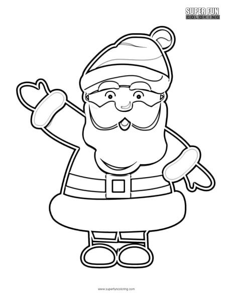 Santa claus coloring page