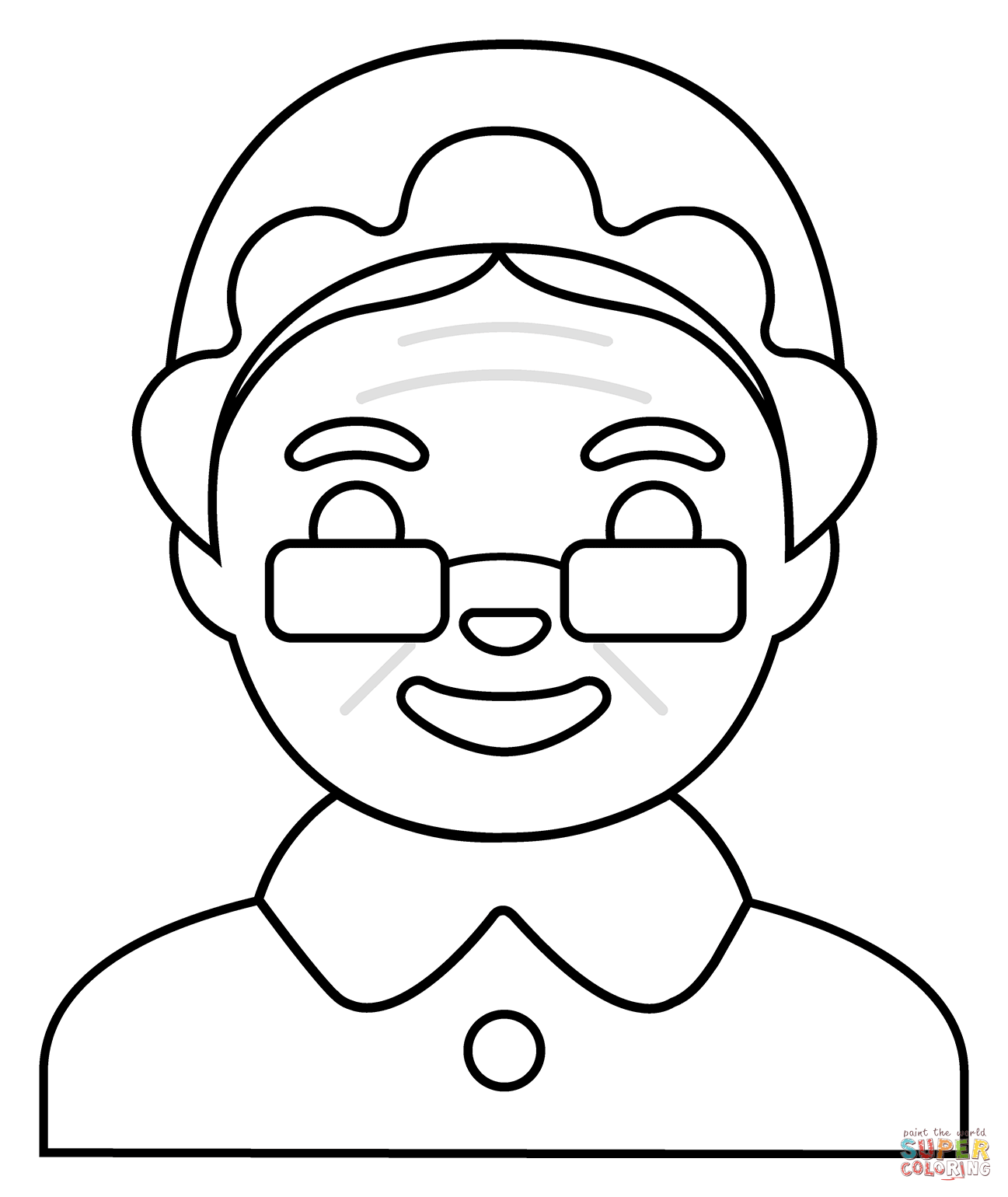 Mrs claus emoji coloring page free printable coloring pages