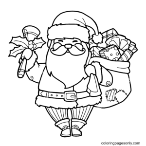 Santa claus coloring pages printable for free download