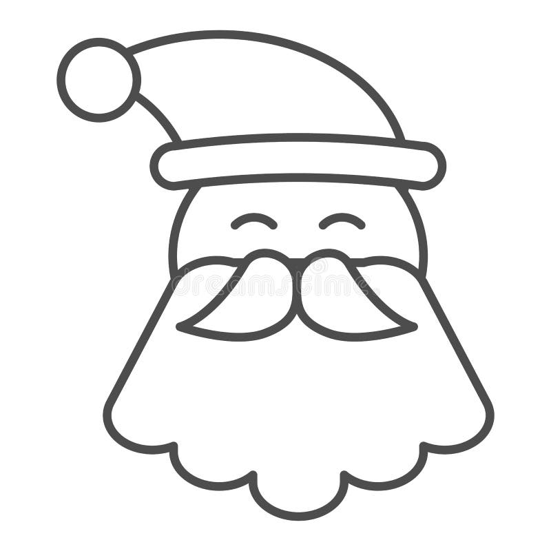 Outline santa claus christmas character line art stock illustrations â outline santa claus christmas character line art stock illustrations vectors clipart