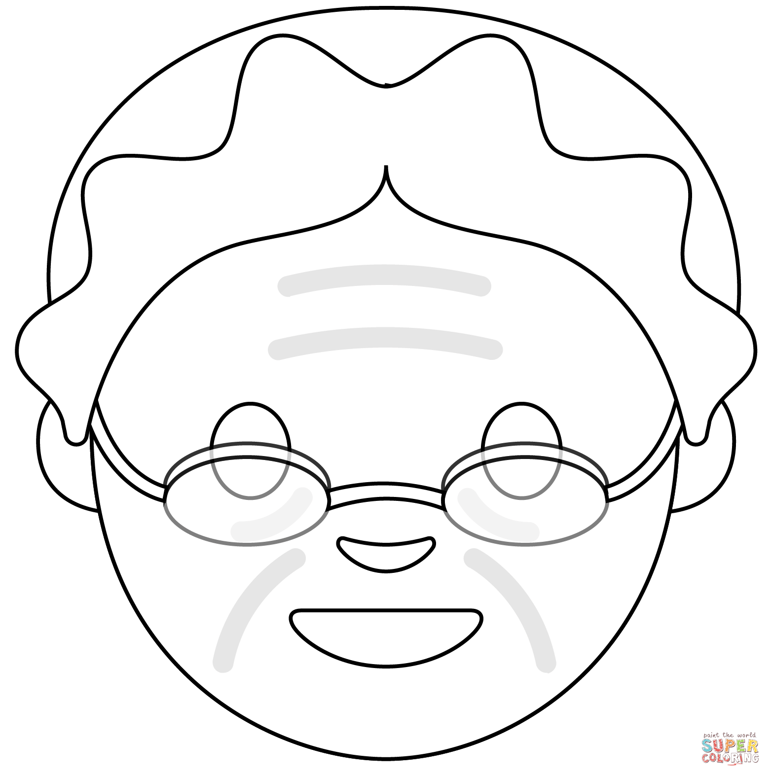 Mrs claus emoji coloring page free printable coloring pages