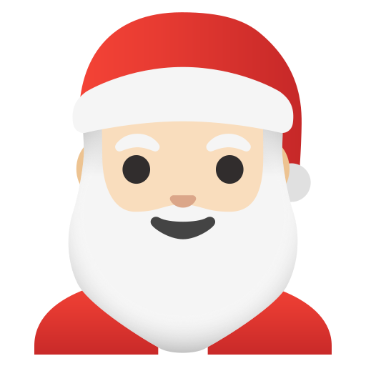 Ð ð santa claus light skin tone emoji