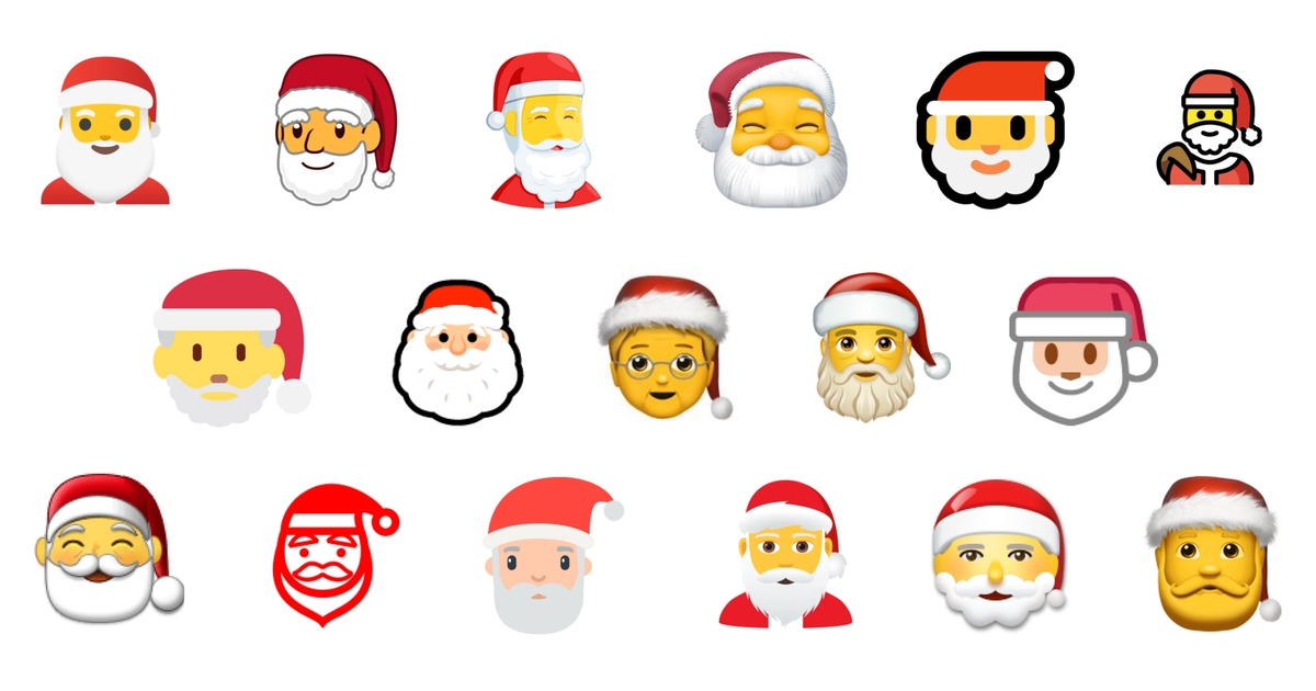 Will the real emoji santa please step forward