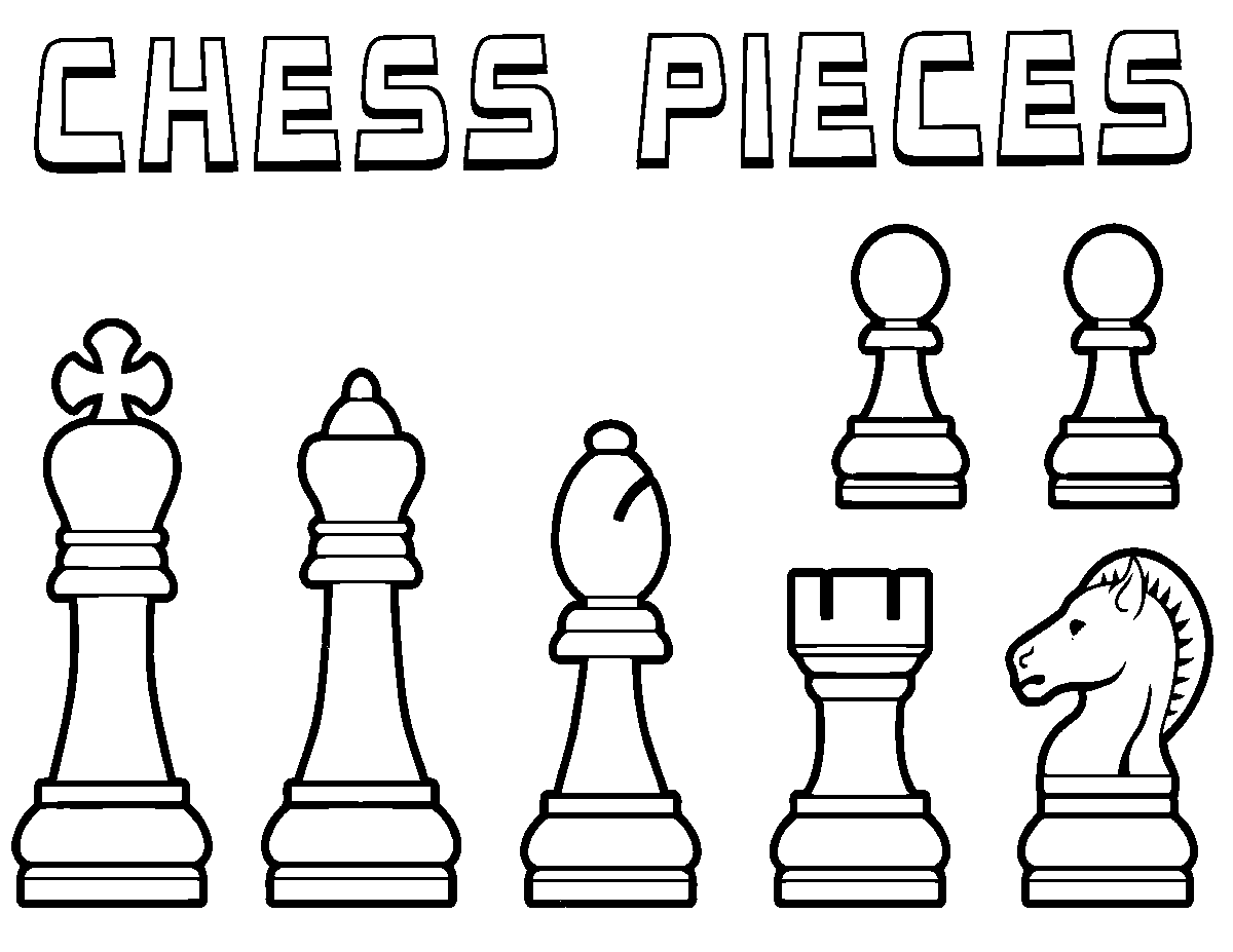 Chess coloring pages printable for free download