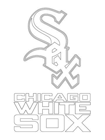 Chicago white sox logo coloring page free printable coloring pages baseball coloring pages white sox logo chicago white sox