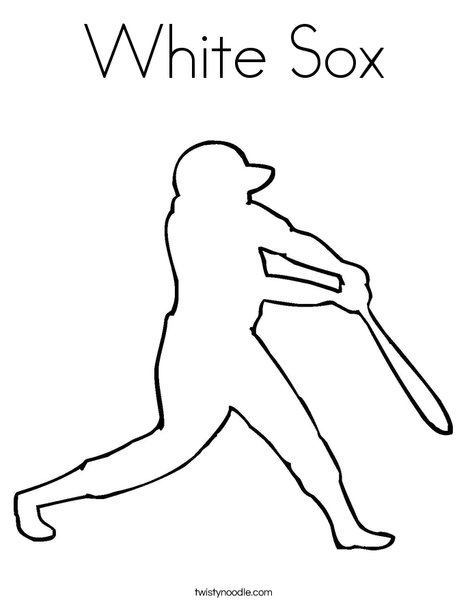 White sox coloring page