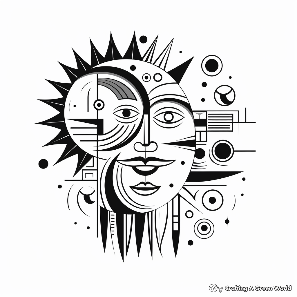 Sun coloring pages