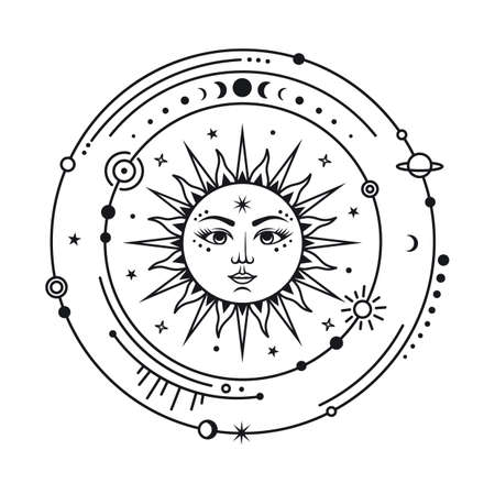 Adult coloring pages sun moon stock illustrations cliparts and royalty free adult coloring pages sun moon vectors