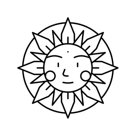 Sun coloring cliparts stock vector and royalty free sun coloring illustrations