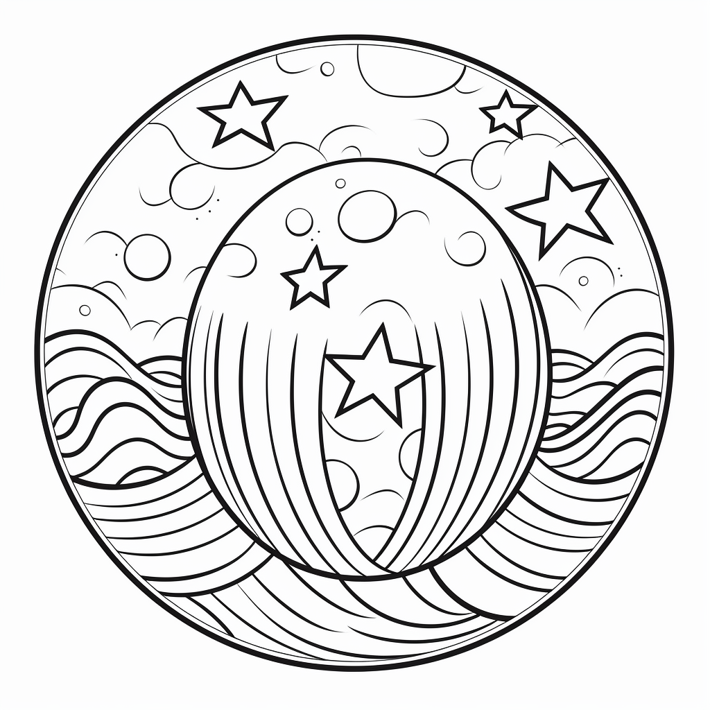 Beach ball coloring pages