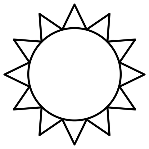 Sun emoji coloring page free printable coloring pages