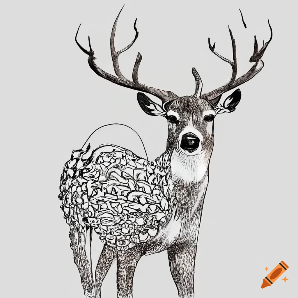 Coloring pages for adults mandalas deer images white