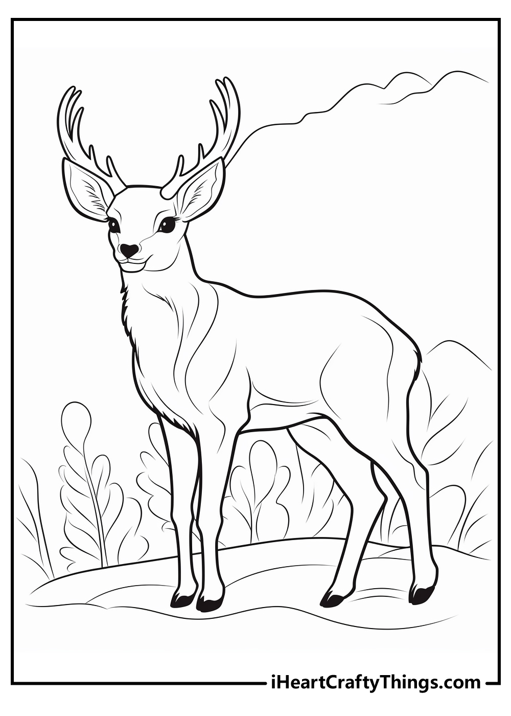 Deer coloring pages free printables
