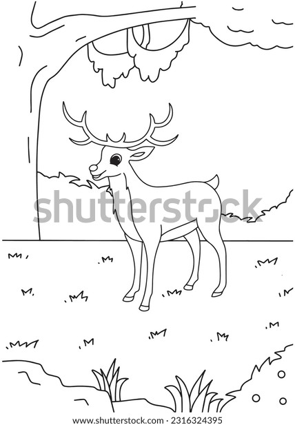 Deer coloring pages royalty