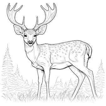 Deer hunting coloring book images