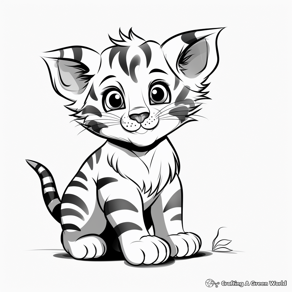 Tiger cub coloring pages