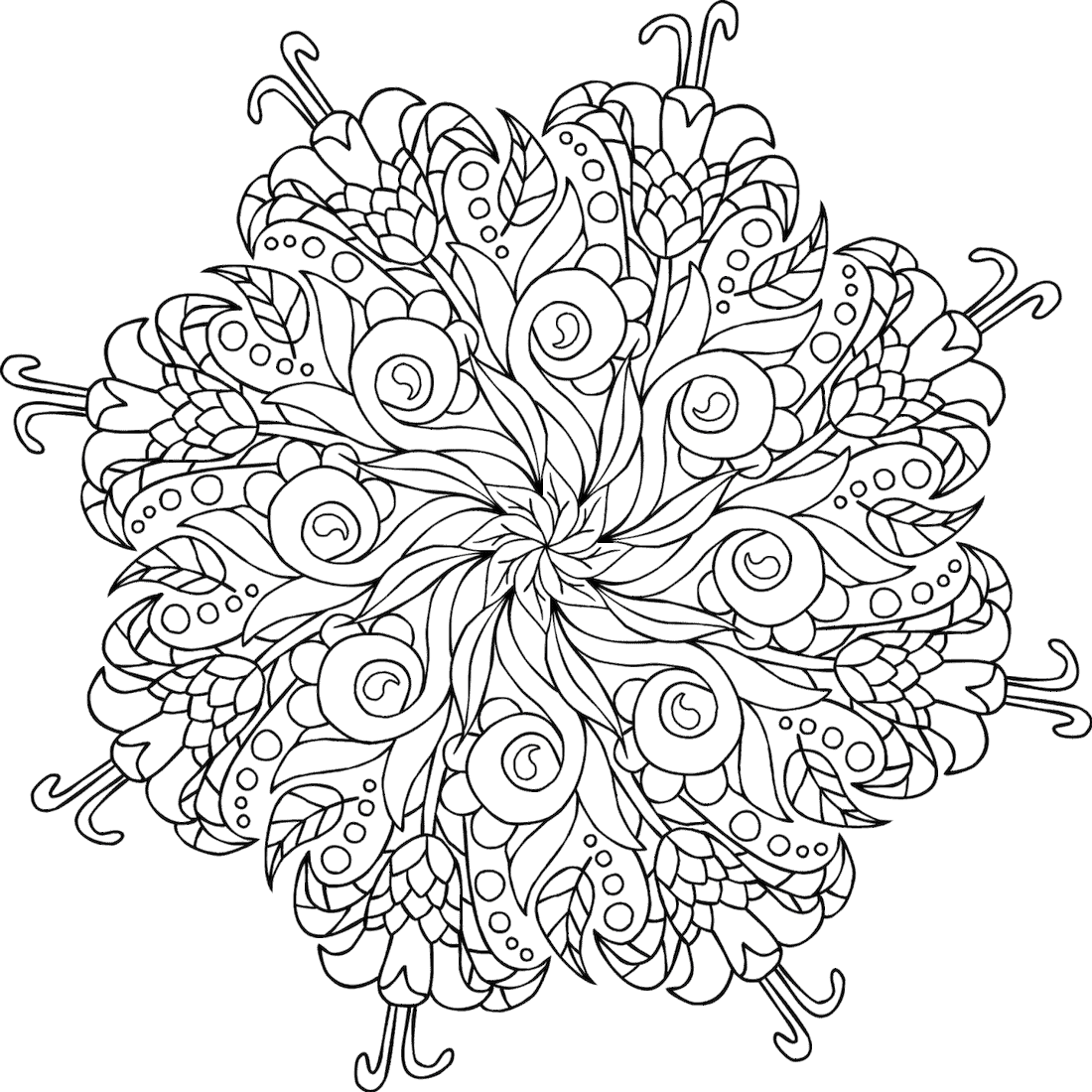 Bodhi tree coloring page