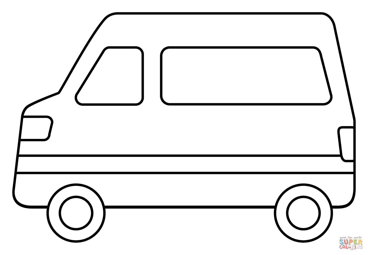 Minibus emoji coloring page free printable coloring pages