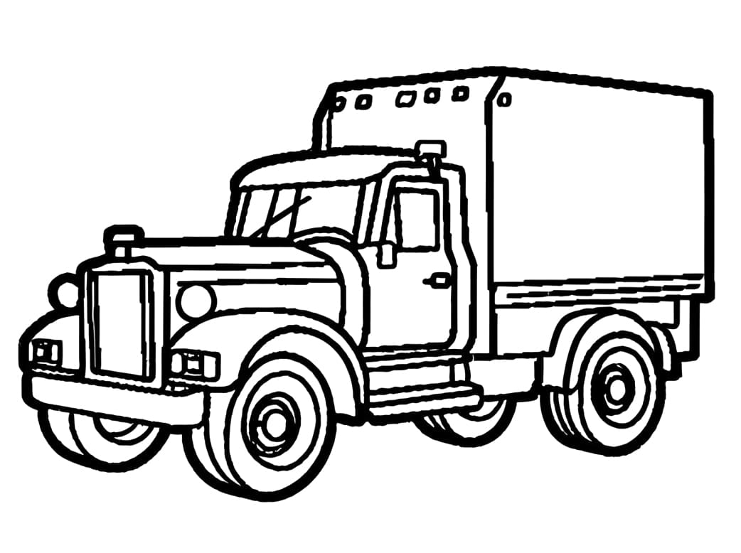 Truck coloring pages