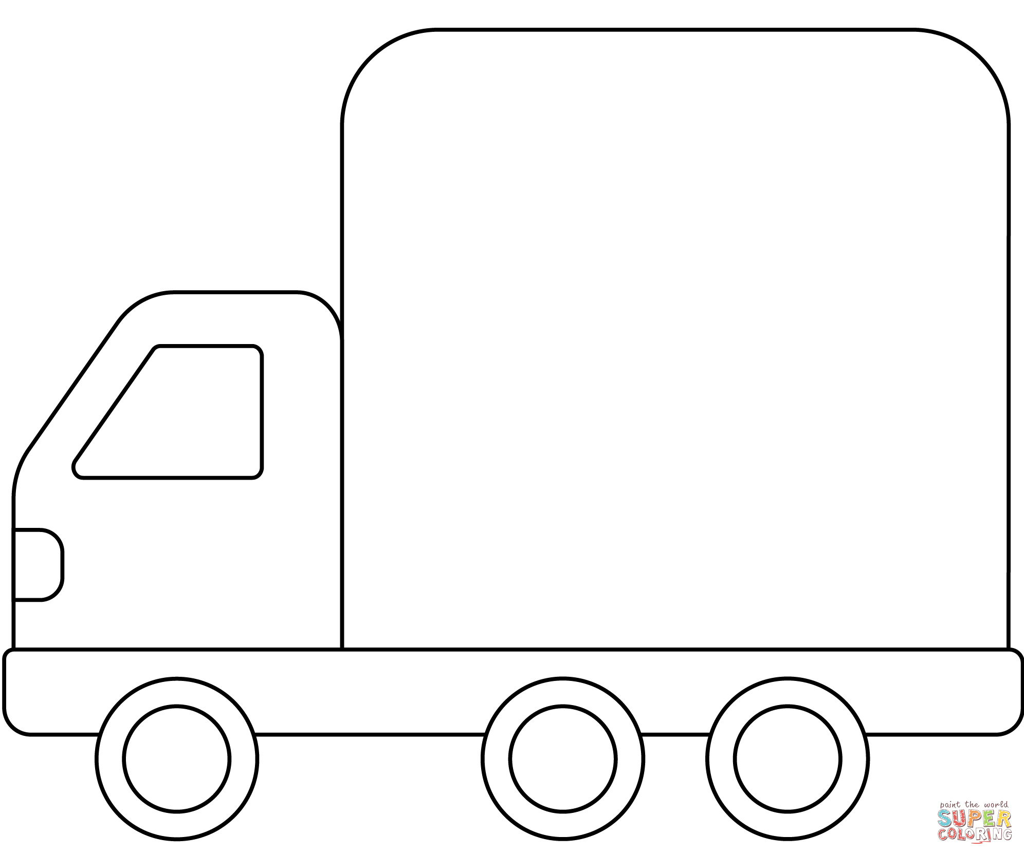 Delivery truck emoji coloring page free printable coloring pages