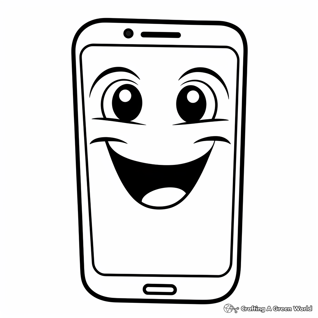 Phone coloring pages