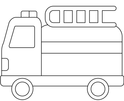 Fire engine emoji coloring page free printable coloring pages