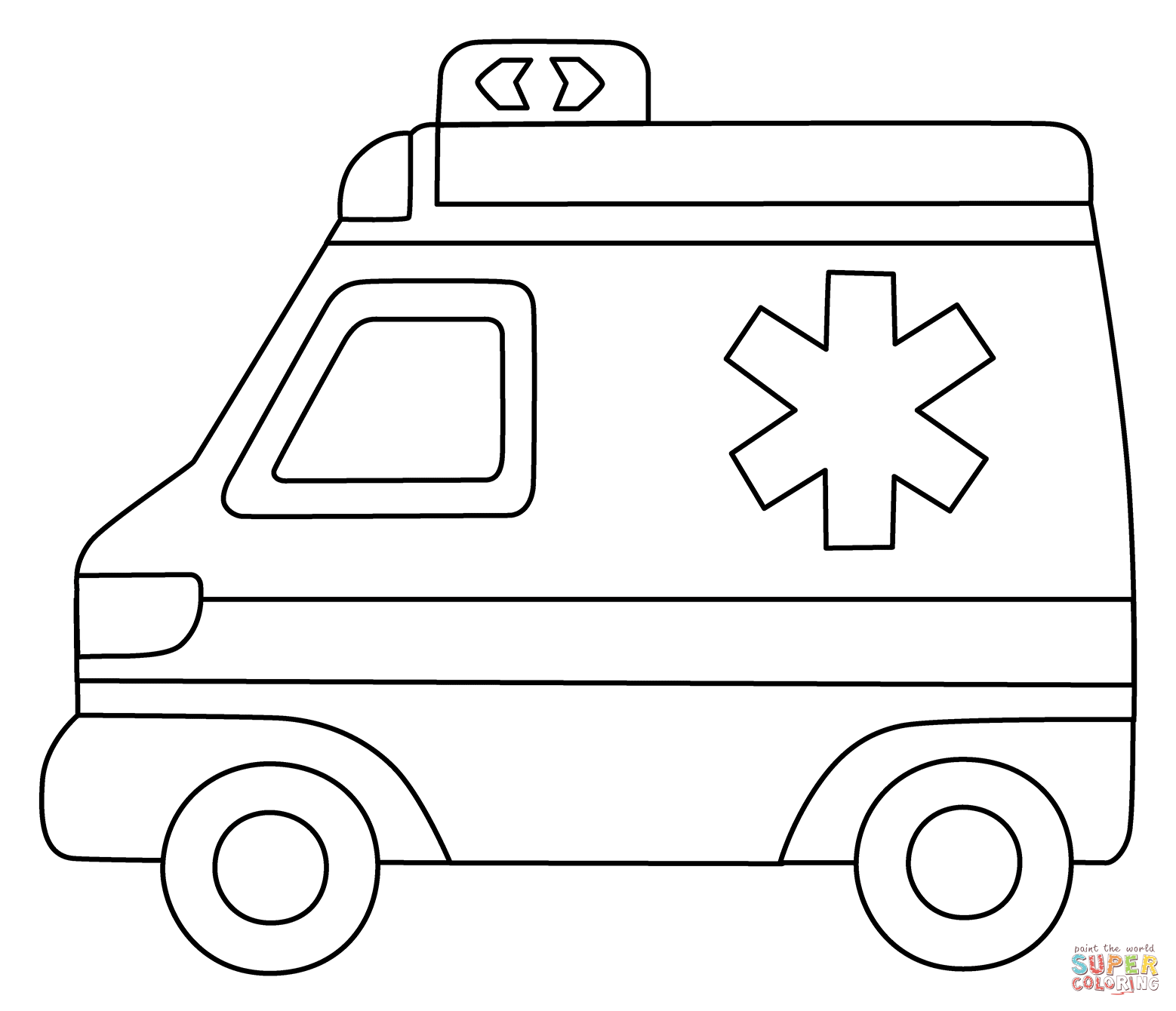 Ambulance emoji coloring page free printable coloring pages