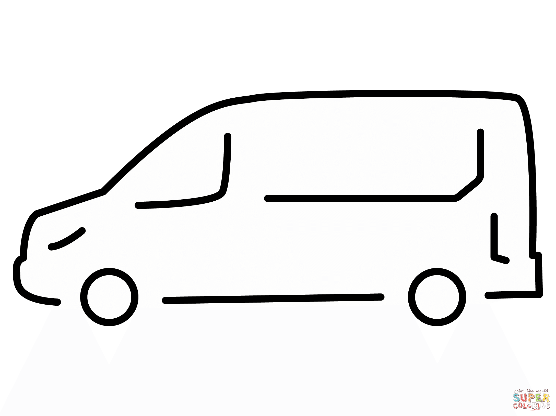 Minibus emoji coloring page free printable coloring pages