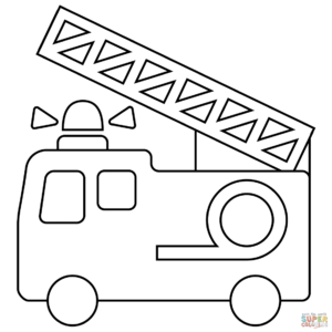 Fire truck coloring pages printable for free download