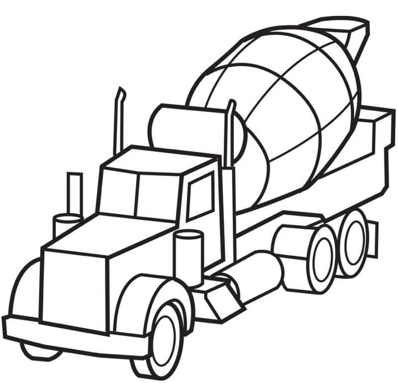 Fire truck emoji coloring page