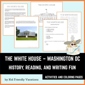 White house coloring page tpt