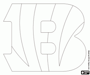 Cincinnati bengals logo coloring page football coloring pages cincinnati bengals cincinnati bengals football