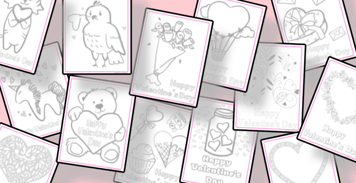 Valentines day printable coloring pages