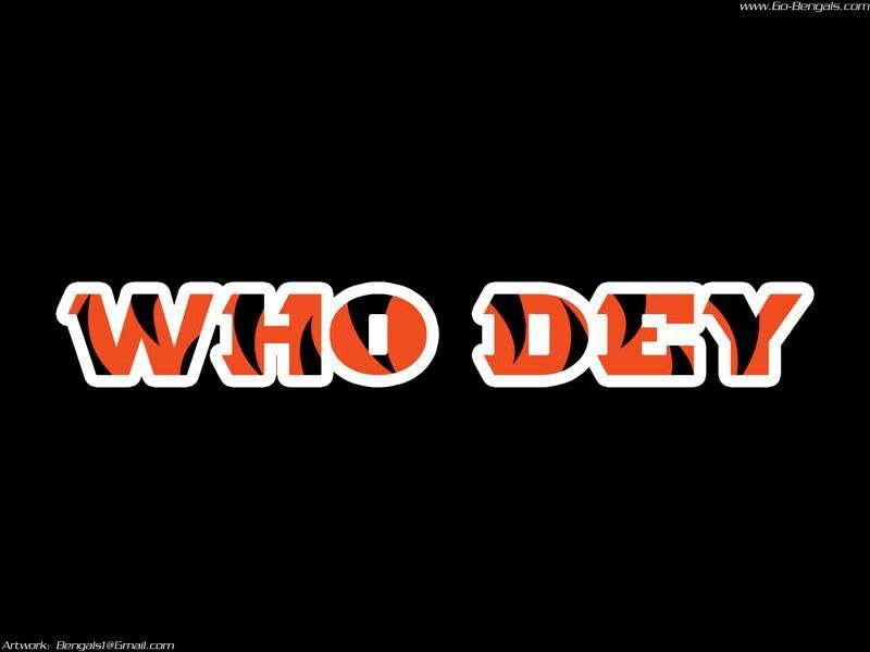 Who dey cincinnati bengals bengals cincinnati