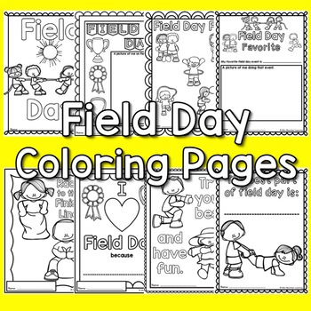 Field day coloring pages by mini mountain learning tpt