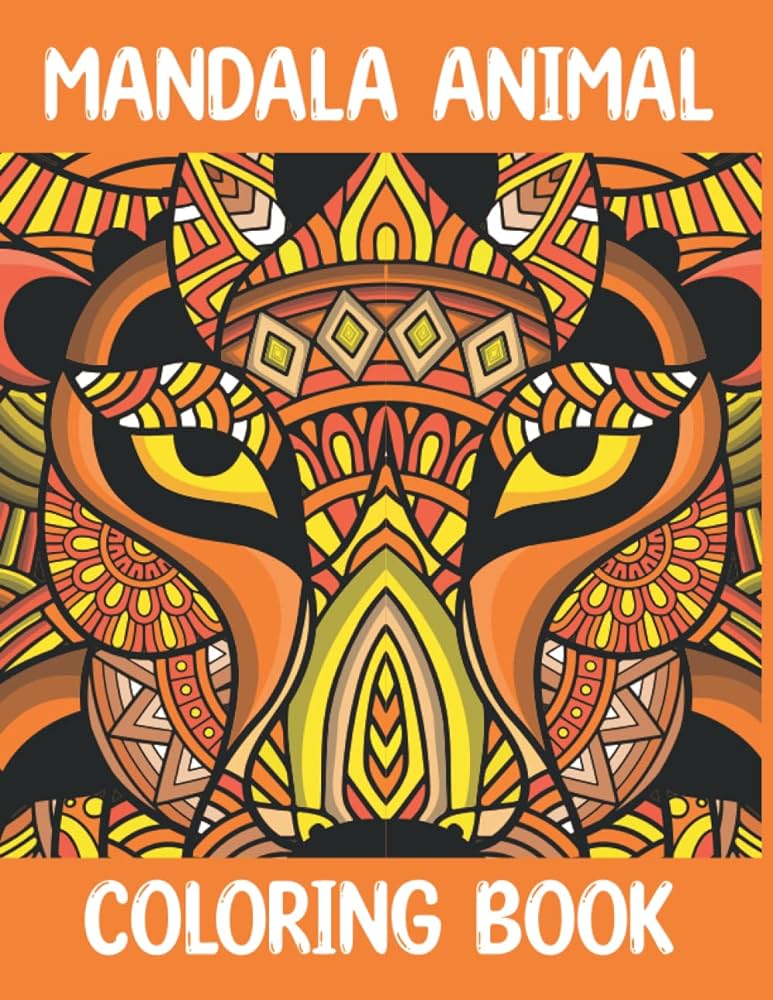 Animal mandala coloring book the most beautiful mandala animals adult coloring book dey saju books