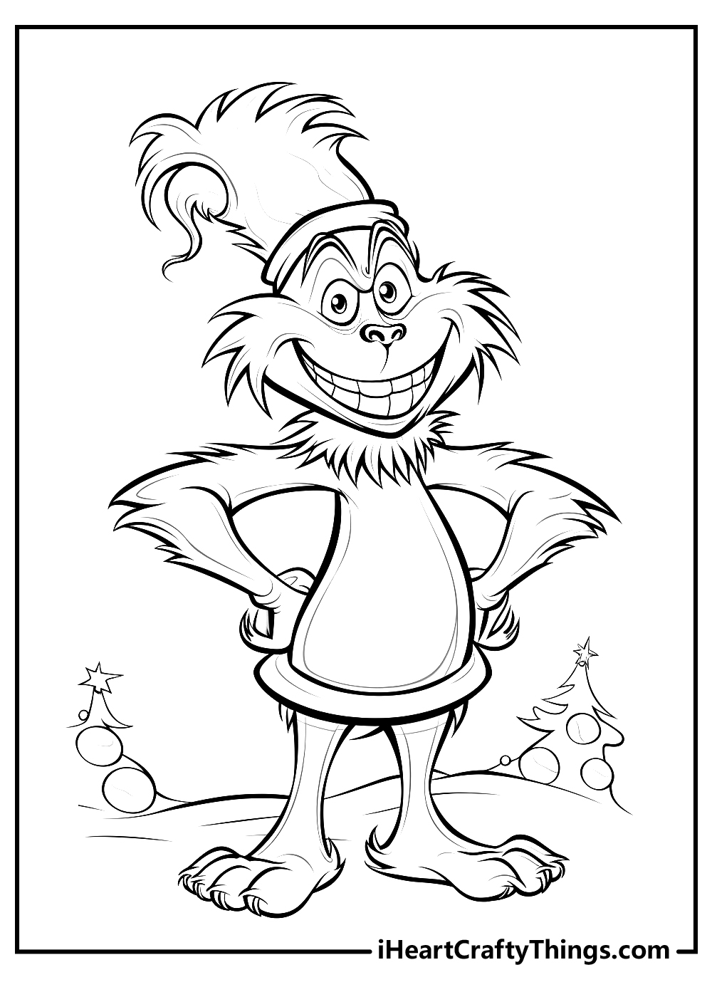 Grinch coloring pages free printables