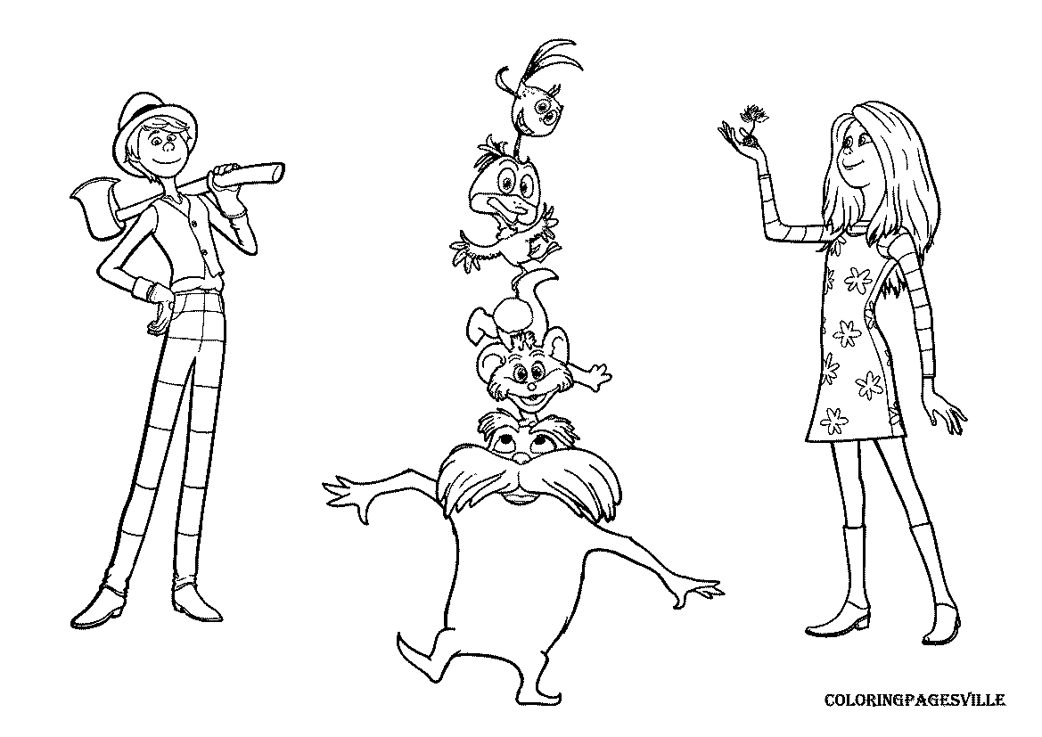 Whoville characters coloring pages