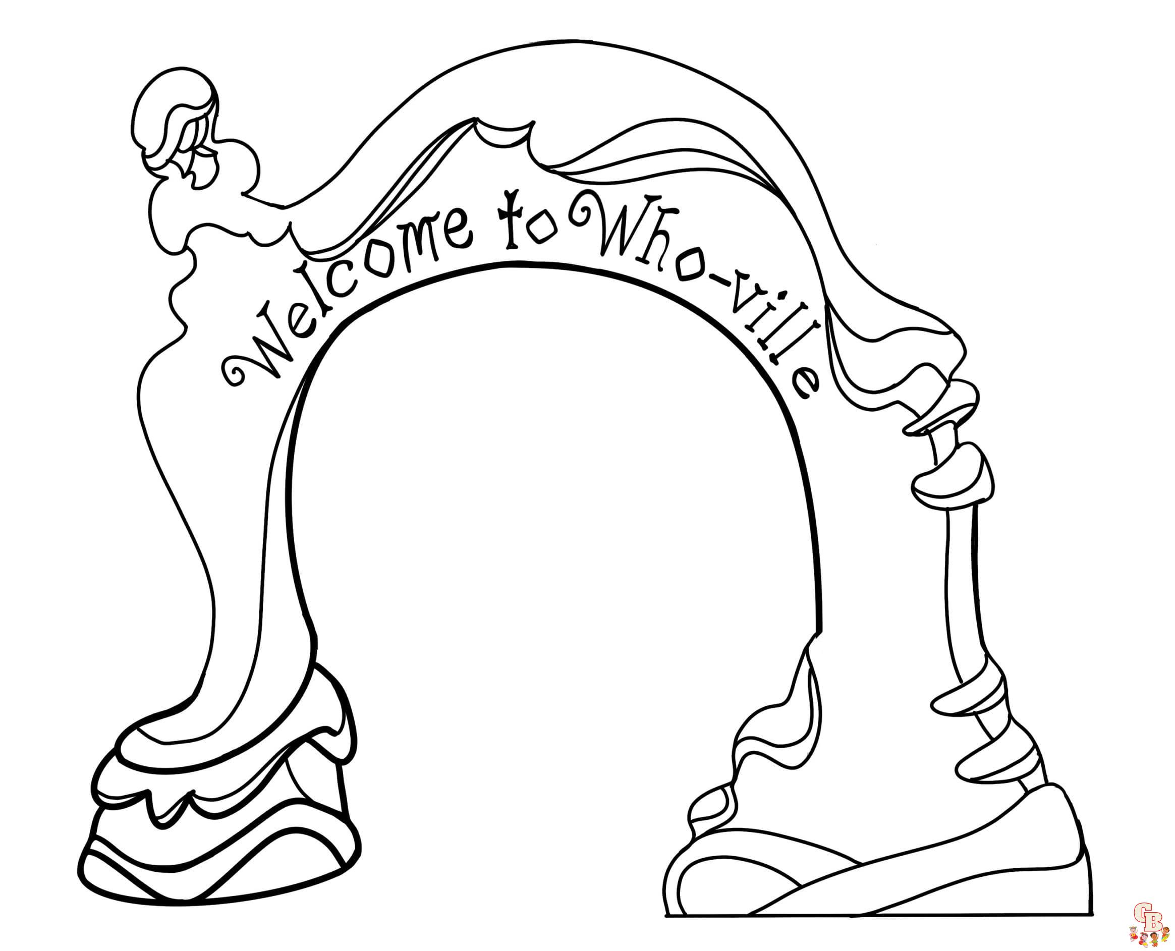 Printable whoville coloring pages free for kids and adults